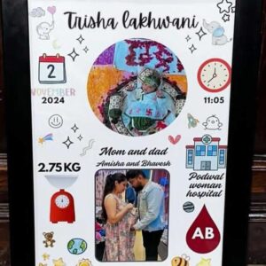 Personalized Baby Birth Frame