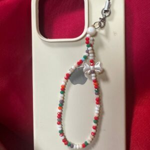 Multicolor Beaded Phone Charm