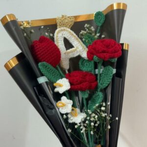 Crochet Rose Bouquet